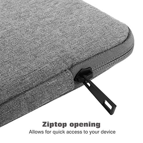 MoKo 9-11 Inch Tablet Sleeve Bag Carrying Case for iPad Air M3, Pro 11 M4, Air 5/4/3, 10/9/8th Gen, Tab S8/S9 11", Light Gray — view 5