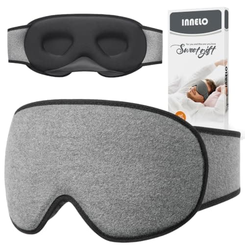 INNELO Sleep Eye Mask, Upgraded 3D Blackout Design, Ideal for Side Sleepers