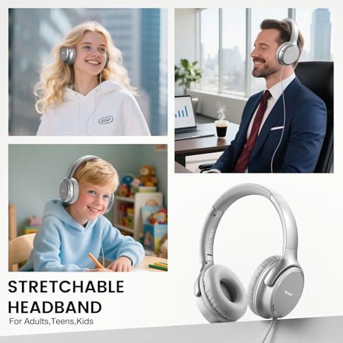 Wuopzf USB C Wired Over-Ear Headphones with Microphone — view 4