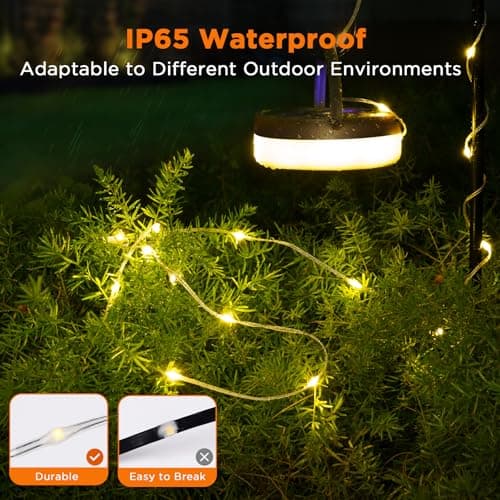 Famgoods Camping String Lights, 32.8Ft, USB Rechargeable — view 4