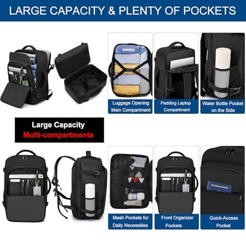 for Easyjet Cabin Bag 45x36x20 Underseat Travel Backpack New Easyjet Bag — view 3