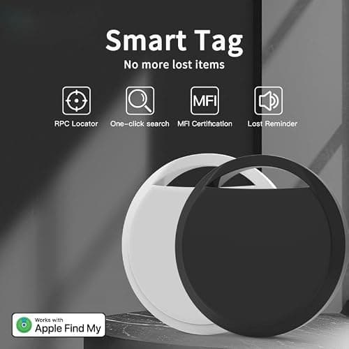 RSH Air Tracker Tag Bluetooth Item Finder, Compatible with Apple Find My APP (iOS Only) Replaceable Battery, IP67 Waterproof, for Keys, Wallets, Bags & Luggage — view 2