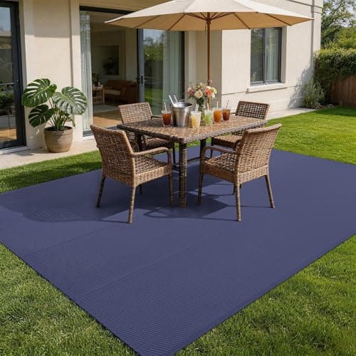 smiry Waterproof Outdoor Rug Lightweight Foldable Garden Rugs, 150x240 cm — view 6