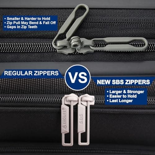 Aerolite Large 30in Check-in Suitcase, 8 Wheels, TSA Lock — view 5