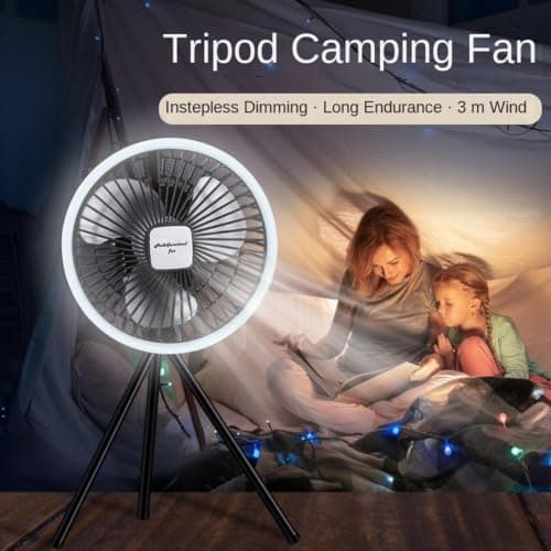 Solar Fan Floor Desk Air Blow Device with Tripod Stand — view 6