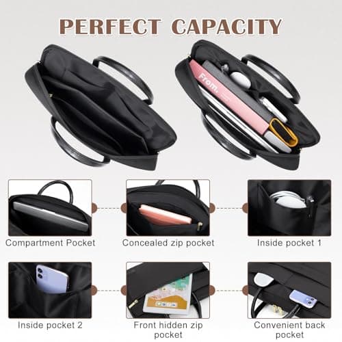 RAINYEAR Laptop Bag for 15.6 Inch Notebook 15-16 Inch Macbook Air/Pro M5 — view 5