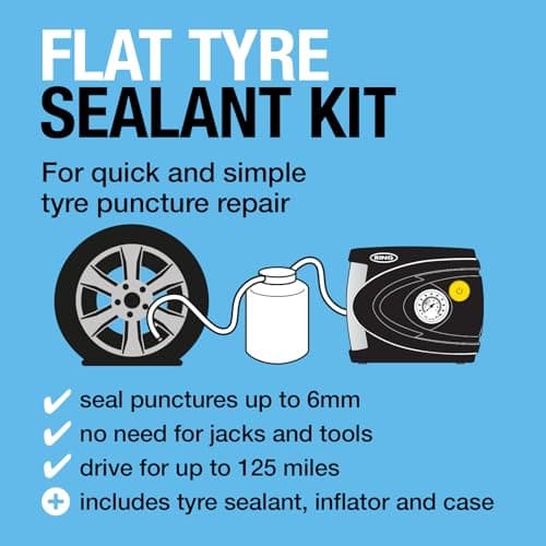 RING Flat Tyre Emergency Repair Kit with Sealant & Inflator — view 3
