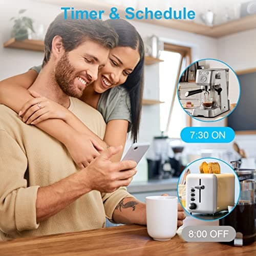 EIGHTREE Smart Plug with Energy Monitoring, 2.4 GHz Only WiFi Plug 2-Pack — view 3