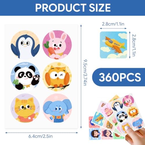 360 Pack Mosquito Repellent Stickers, Insect Repellent Patches for Kids & Adults, Natural Bug Repellent Stickers for Camping, Hiking, Travel & Outdoor Protection — view 2