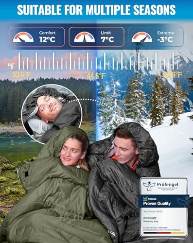 KingCamp Sleeping Bag 3-4 Season Single Olive R — view 3