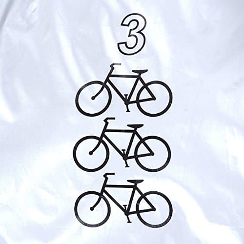 Maveek For 3 Bike Cycle Bicycle Rain Waterproof UV Protection Triple Bikes Cover All Weather Dust Resistant — view 3
