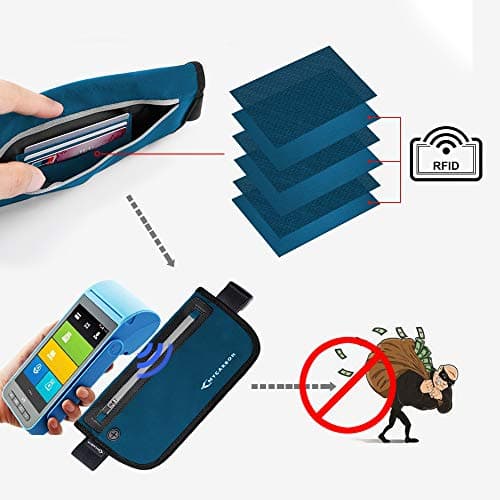MYCARBON Travel Money Belt RFID Waist Bag Against Invisible Theft — view 5