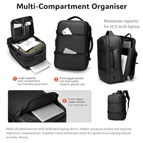Anti-theft Cabin Bags with Combination Lock, Easyjet Cabin Bag 45x36x20 — view 4