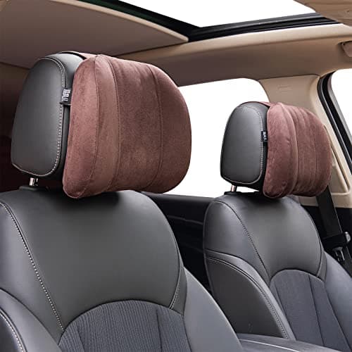 Forbell Car Headrest Neck Pillow, Brown — view 2