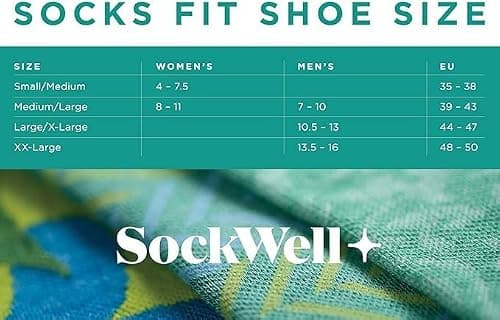Sockwell Women's Circulator Compression Socks, Charcoal, Small/Medium — view 2
