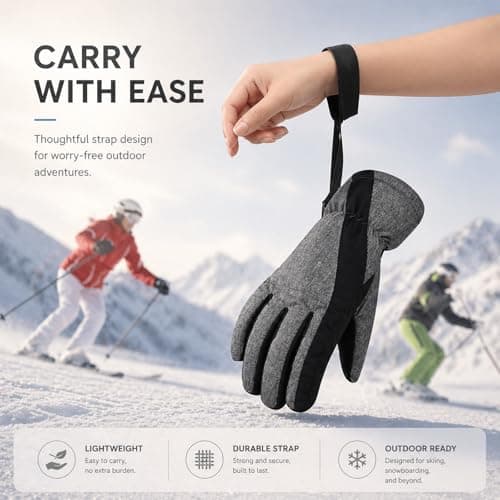UMEGMBX 4PCS Ski Glove Leash, GloveLead, Adjustable Glove Leash Skiing, GloveLeashSki Convenient, Outdoor Sports Hanging Gloves Ski Sports Outdoor Accessories — view 3
