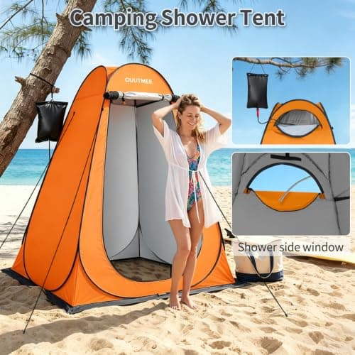OUUTMEE Pop Up Camping Shower Tent, Toilet Tents for Camping Privacy — view 4