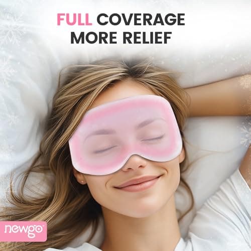 NEWGO Cooling Gel Eye Mask, 3D Blocking Weighted Sleep Mask — view 2