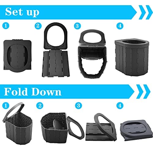 KINSPORY Portable Toilet, Camping Toilet, Camping WC — view 2