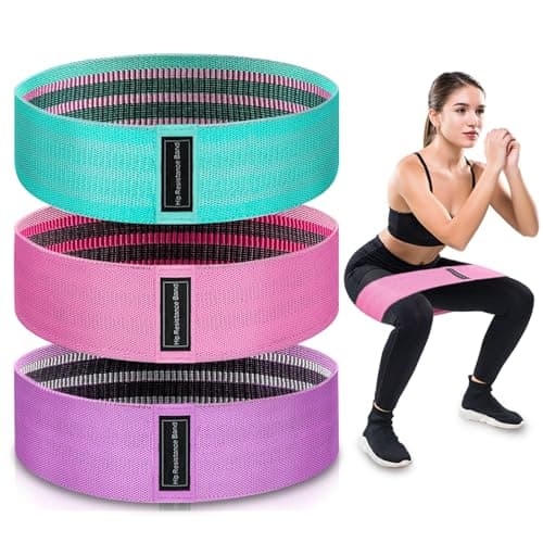 Exercise Band, Resistance Bands Set for Glutes,Yoga, 3 Level Green