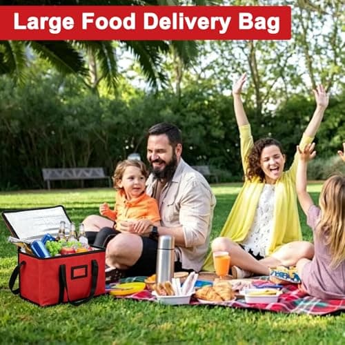 YZDZSW Large Food Delivery Bag 43 cm, 40L Insulated Cooler Bag — view 6