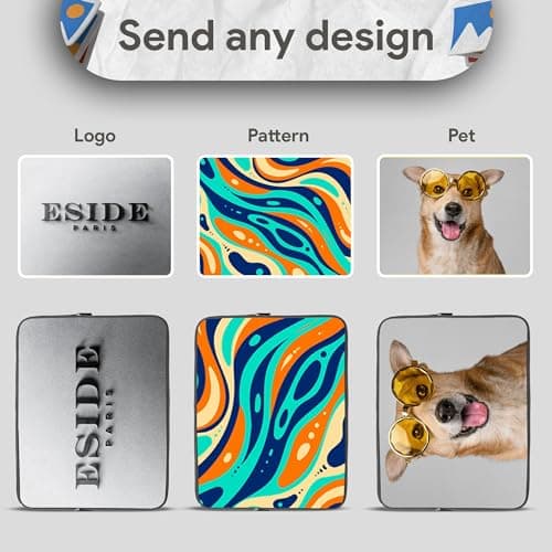 PERSONALISED Laptop Sleeve Custom Photo & Text Neoprene Case Universal 14-15 Inch Fit Premium Protection Stylish and Secure — view 5