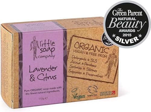 Little Soap Company Organic Lavender & Citrus Body and Hand Soap Bar, 110g — view 2