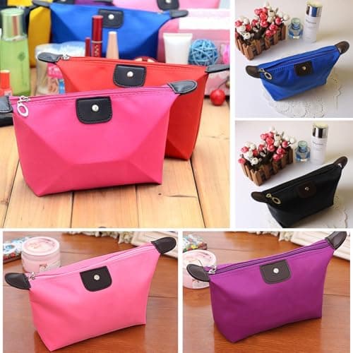 4pcs Kids Toiletry Wash Bag Travel Solid Color Waterproof Dumpling Shape Make Up Organisers Convenient Women Girls — view 5