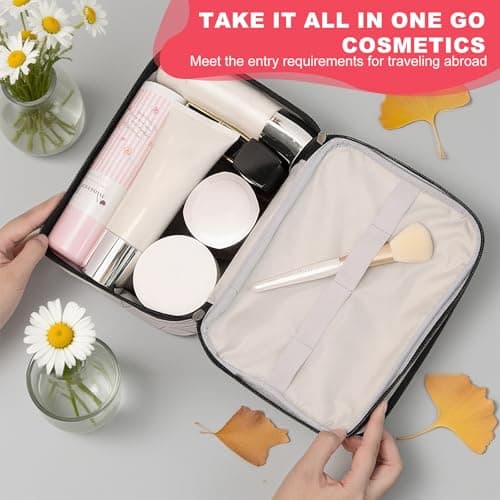 Large Capacity Travel Cosmetic Bag, Double Layer Makeup Bag — view 6