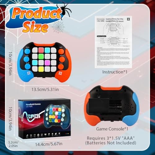 AYESY Handheld Console Smart Puzzle Game for Kids, Quick Push Pop Games — view 2