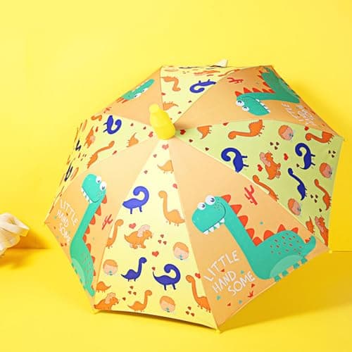 Alomejor Children Umbrella Cute Automatic 8 Ribs Toddler Sunshade for School Travel Compact Lightweight 210T Material — view 3