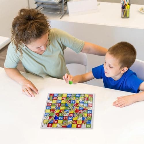 Snakes & Ladders Game For Kids Adults Travel Folding Chess Toy Traditional Board Games For Girls Boys — view 6
