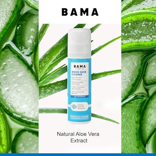 Bama Inside Shoe Cleaner for Leather Footbed and Insole - Inner Sole Cleaning Lotion with Aloe Vera and Sponge Applicator - Sandal Care for All Materials, 75ml — view 3