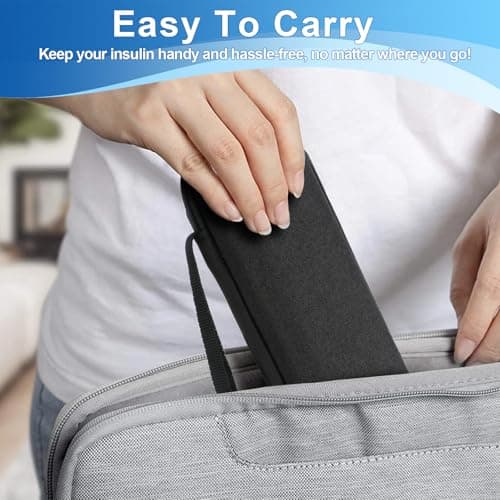 MOSTFUN Insulin Cooler Travel Case with 2 Ice Packs, Insulin Pen Case — view 6