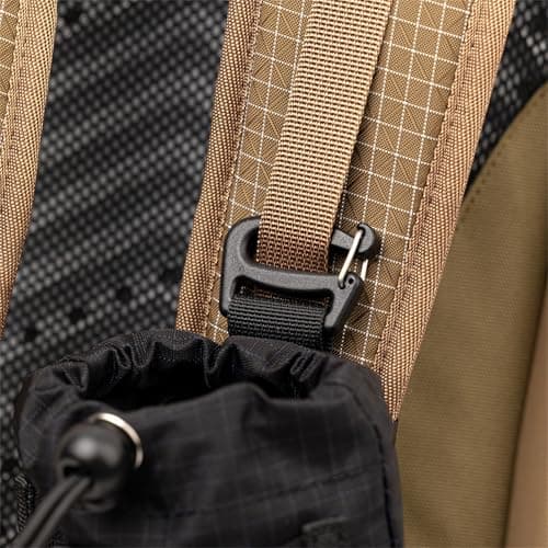 Molle Water Bottle Holder Drawstring Sports Water Bottles Pouch Bag Hydration Carrier for Travel Camping Hiking (Black, 18.5cm*8.7cm) — view 5