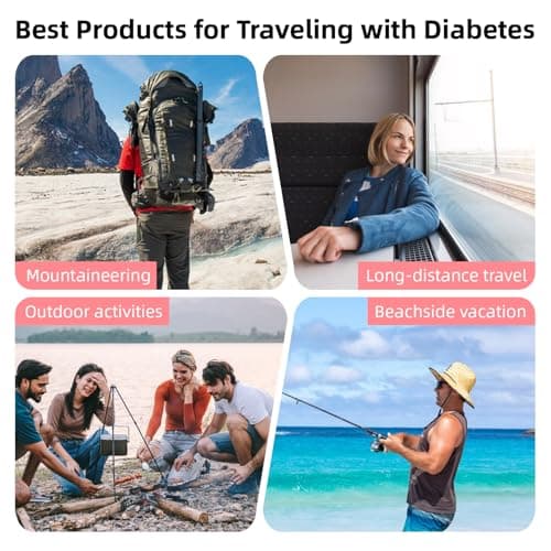 Defresit 24h Insulin Cooler Travel Case - TSA Approved Medication Diabetic Cooler for Travel with Thermometer Temperature Display Refrigerated Medicine Organizer Bag with 2 Ice Pack (Pink) — view 6