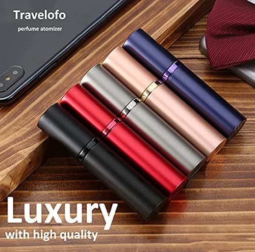 Travelofo Mini Perfume Bottles, Refillable Spray Atomiser, 5ml Leak-Proof Dispenser for Travel, Luxury Gift for Men & Women (Green) — view 6