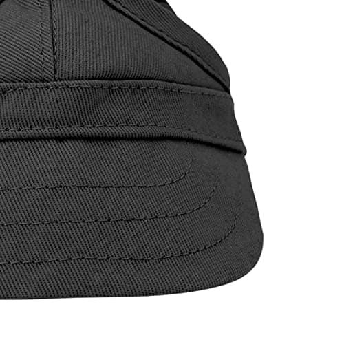 Dioche Adjustable Pet Baseball Outdoor Sunbonnet for Dogs and Cats Canvas Stripe Hat Summer Travel Sport Size S (S) (M) (L) (S) — view 2