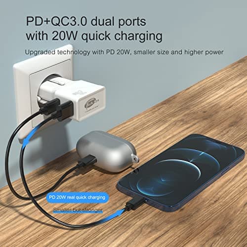 TechEye White Travel Adapter Worldwide – USB-C + QC3.0 Dual Port, 20W Fast Charging Plug for iPhone 15/14/13/12, Samsung S24/23, Fold, Note20 & More – Slim, Smart, and Portable — view 3