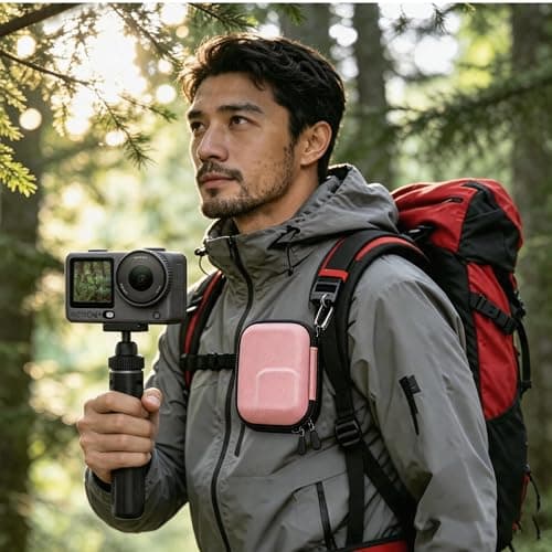 Leayjeen Case for DJI OSMO Action 3/Action 4/Action 5 Pro - Pink — view 5
