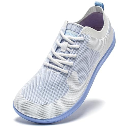 HOBIBEAR Women Barefoot Shoes Men Wide Toe Box Trail Running Mesh Trainers Breathable Comfortable Zero Drop Sole Minimalist for Outdoor Casual Daily Gym Travel Training Walking Purple 5