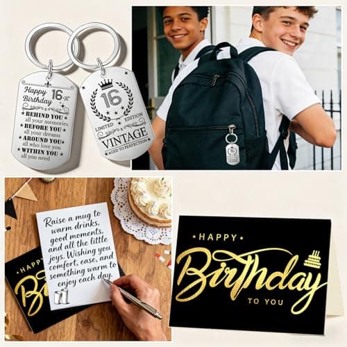 Joybble Gifts for Teen Boys, 16th Birthday Gifts for Boys, Birthday Box with 20oz Stainless Steel Travel Tumbler, Unusual Presents Gift Ideas for Him, Son Gift Set with Gaming Socks Keyring — view 6