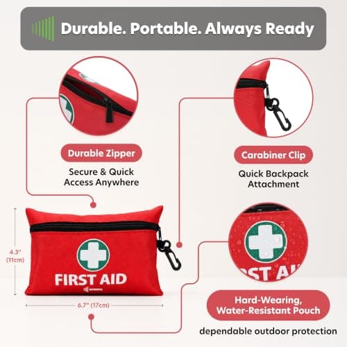 110 Piece Premium First Aid Kit for Travel, Home, Car, Camping & Hiking — view 6