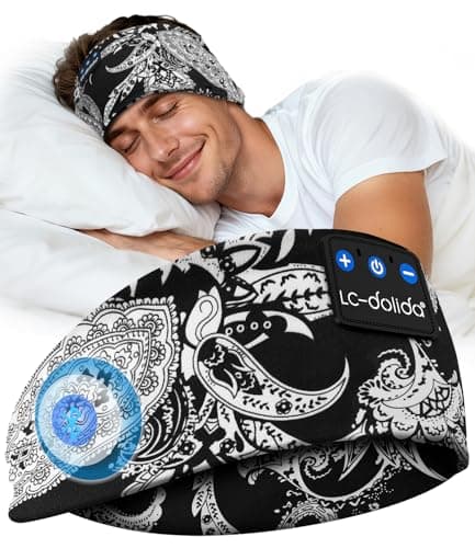 LC-dolida Sleep Headphones Headband with HiFi Speakers for Travel & Yoga