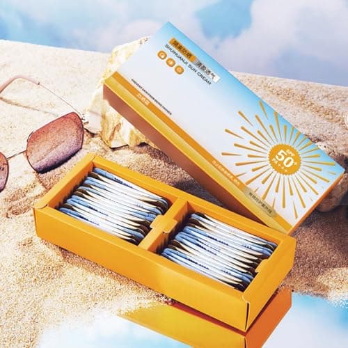 Mini Sunscreen Travel Size Spf 50+, 30Pc Ultra Light Uv Mini Sun Cream, Sun Protection In Travel Size Oil-Free Sun Protection for Sensitive Skin - 100% Vegan (60) — view 6
