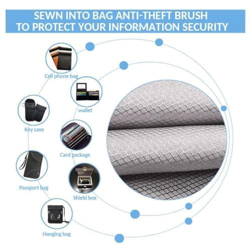 RF Shielding Fabric EMF Blocker Material Faraday Fabric-EMI RFID Shielding Anti-Radiation RF Blocking Material EMI Shielding for RF,EMI,WiFi,Military Grade Tent Fabric,Blanket,silver-1x1.1m — view 5