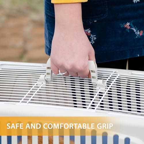 Ferplast Cat Carrier Small Dog Carrier, Double Opening, Secure, Practical, Easy to Clean, Durable Pet Travel Box up to 8 Kg, Includes Cushion, 58 x 37 x h. 32 cm — view 5