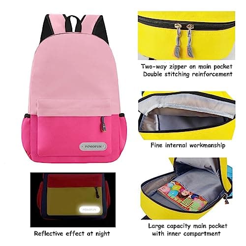 POWOFUN 12 inch Kids Elementary Backpack Lightweight Casual Travel — view 3