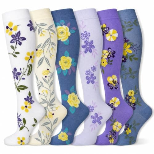 LEOSTEP Compression Socks 6 Pairs for Women Men, 20-30mmHg Support