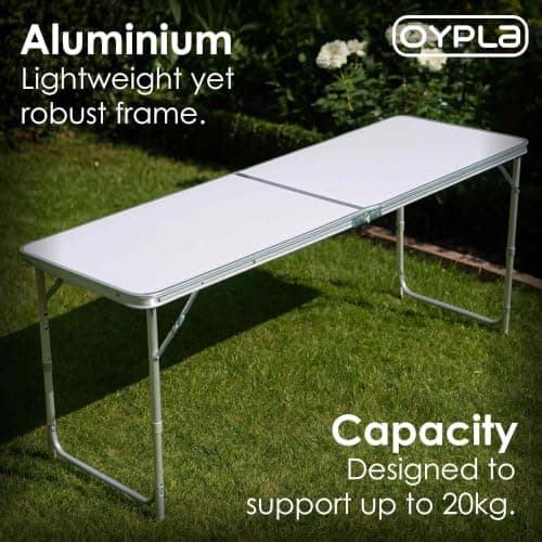 Oypla 4ft Folding Outdoor Camping Kitchen Work Top Table — view 3
